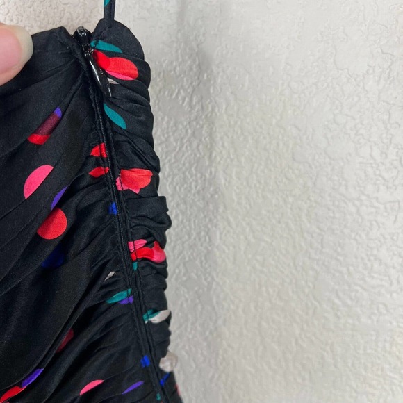 Halston Heritage‎ Women Confetti Polka Dot Strapless Mini Dress Fun 4 NYE - Picture 9 of 13